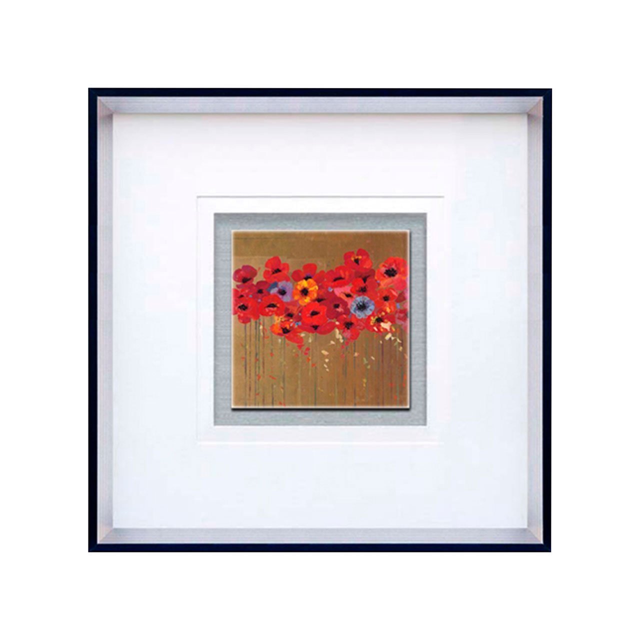 Premier Housewares Poppy Design Framed Wall Art