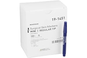 McKesson Surgical Skin Marker [Pack of 100] Medical or Tattoo Stencil Pen, Violet Ink, Mini Size