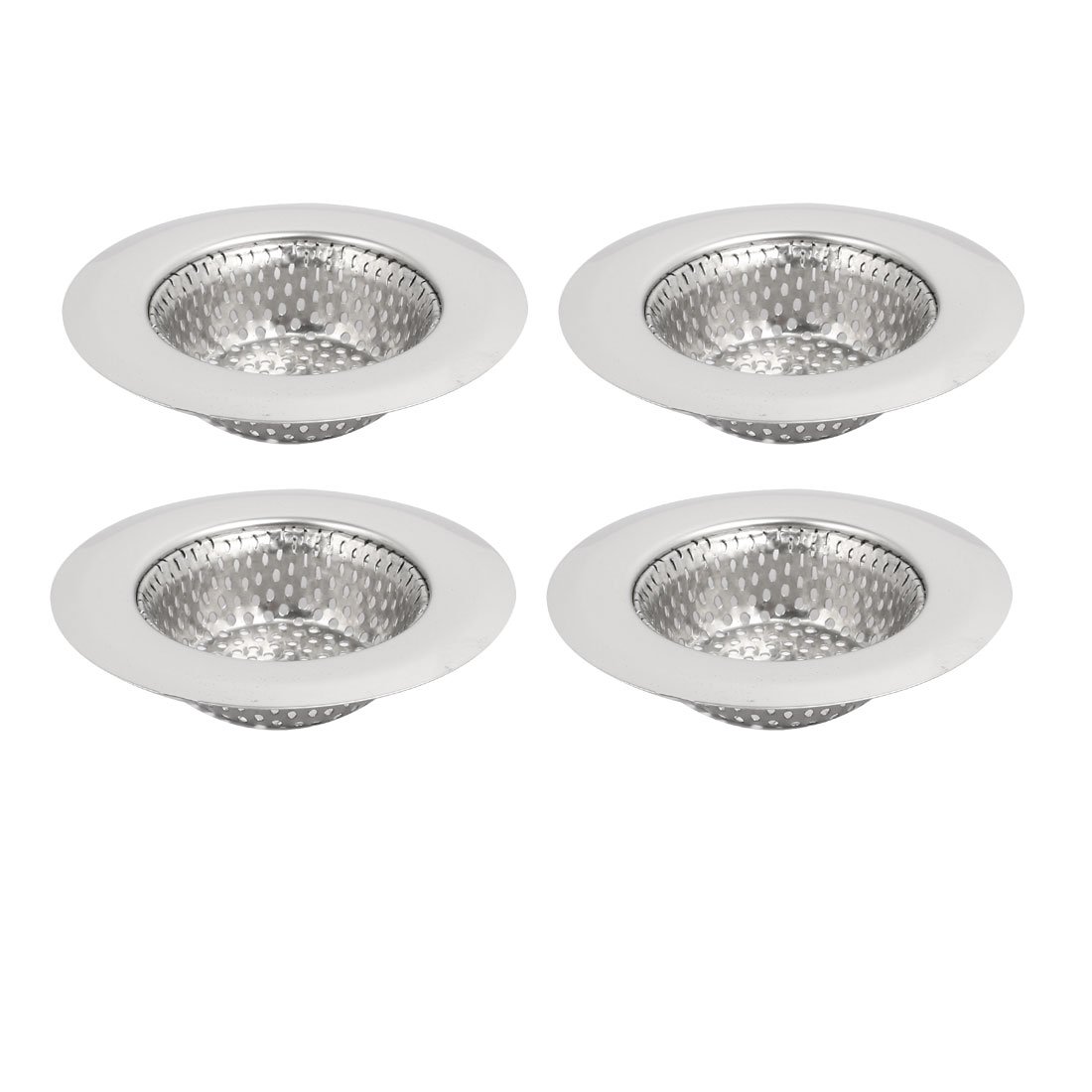Sourcingmap 3.5-inch Diameter Stainless Steel Drain Catcher Kitchen Sink Mesh Cover 22mm Height 4pcs