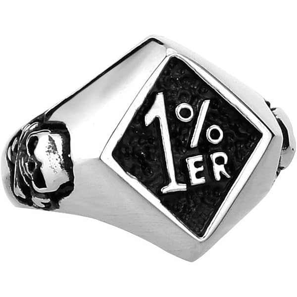 JAJAFOOK Vintage Portrait Vampire Coffin Ring For Men | Titanium Steel Gothic Resin Ring - View #7