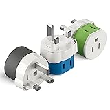 OREI UK, Ireland, Dubai Power Plug Adapter with 2