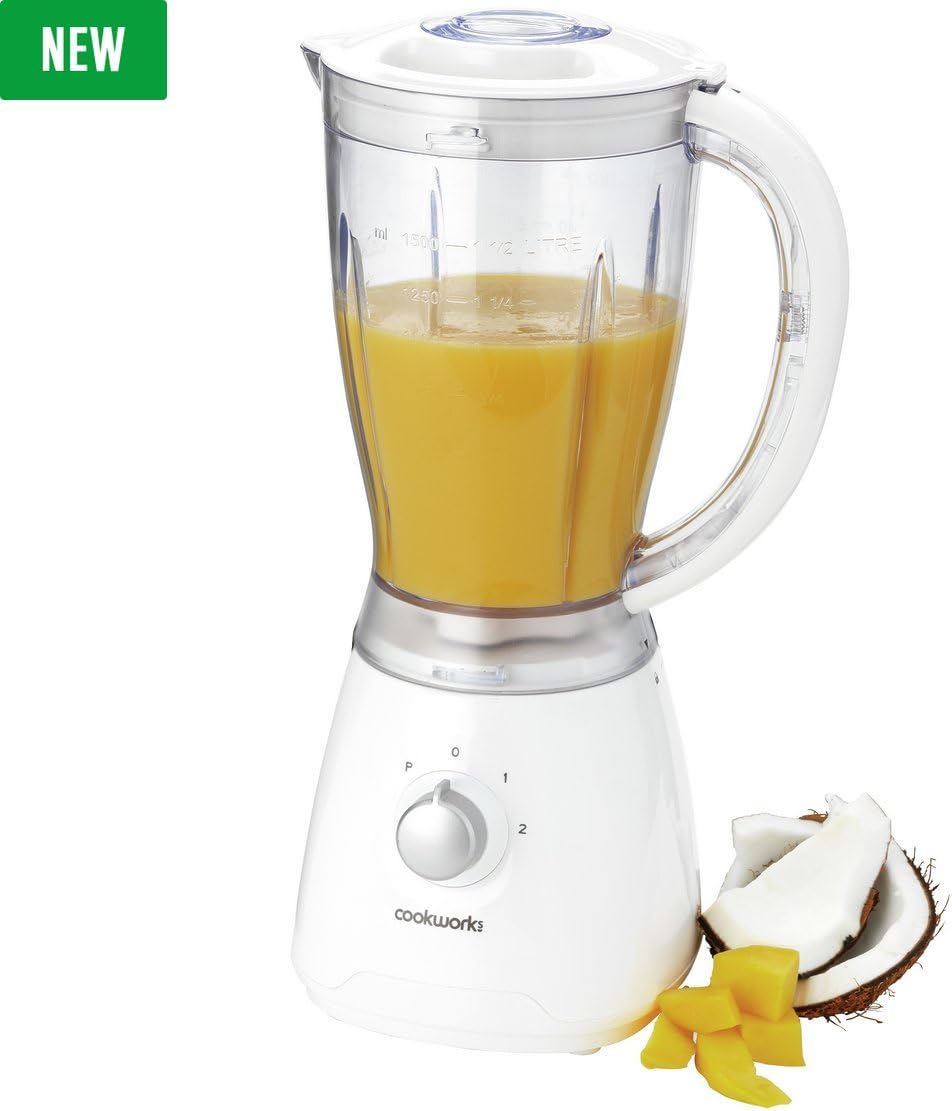 Cookworks 500 Watts 1.5L Blender White Amazon.co.uk Kitchen & Home