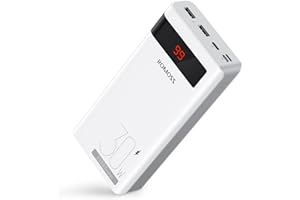 ROMOSS Power Bank 30000mAh Sense8ps pro, PD30W Type C External Battery Pack Portable Charger with Two-Way Super Charge Compatible with iPhone 13 Pro max/13/12/11, GalaxyS22 iPad Pro Android and More…