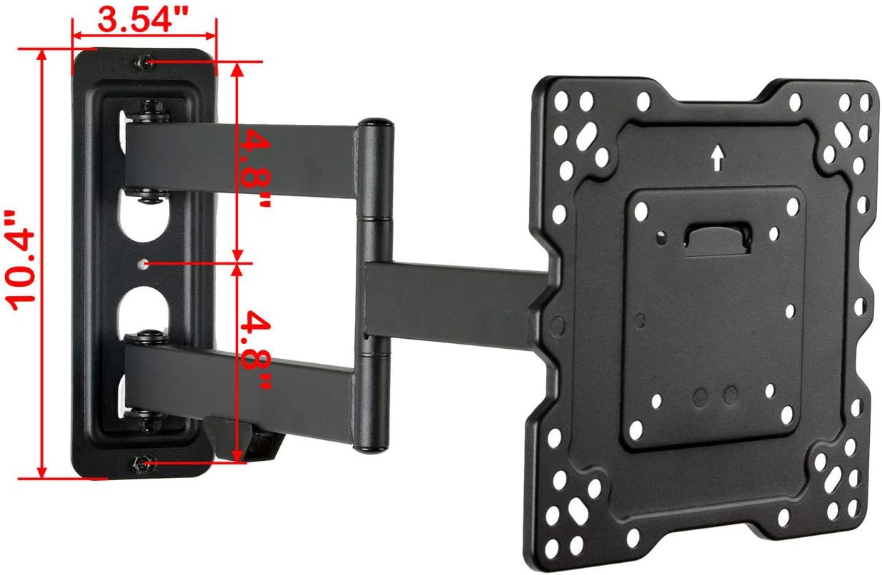 VideoSecu ML531BE2 TV Wall Mount kit with Free Magnetic Stud Finder and HDMI Cable for Most 26-55 TV and New LED TV up to 60 inch VESA 400x400 Full Motion with 20 inch Articulating Arm WP5: Electronics