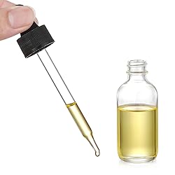 4 Pcs, 2 oz Clear Eye Dropper Bottles with 1