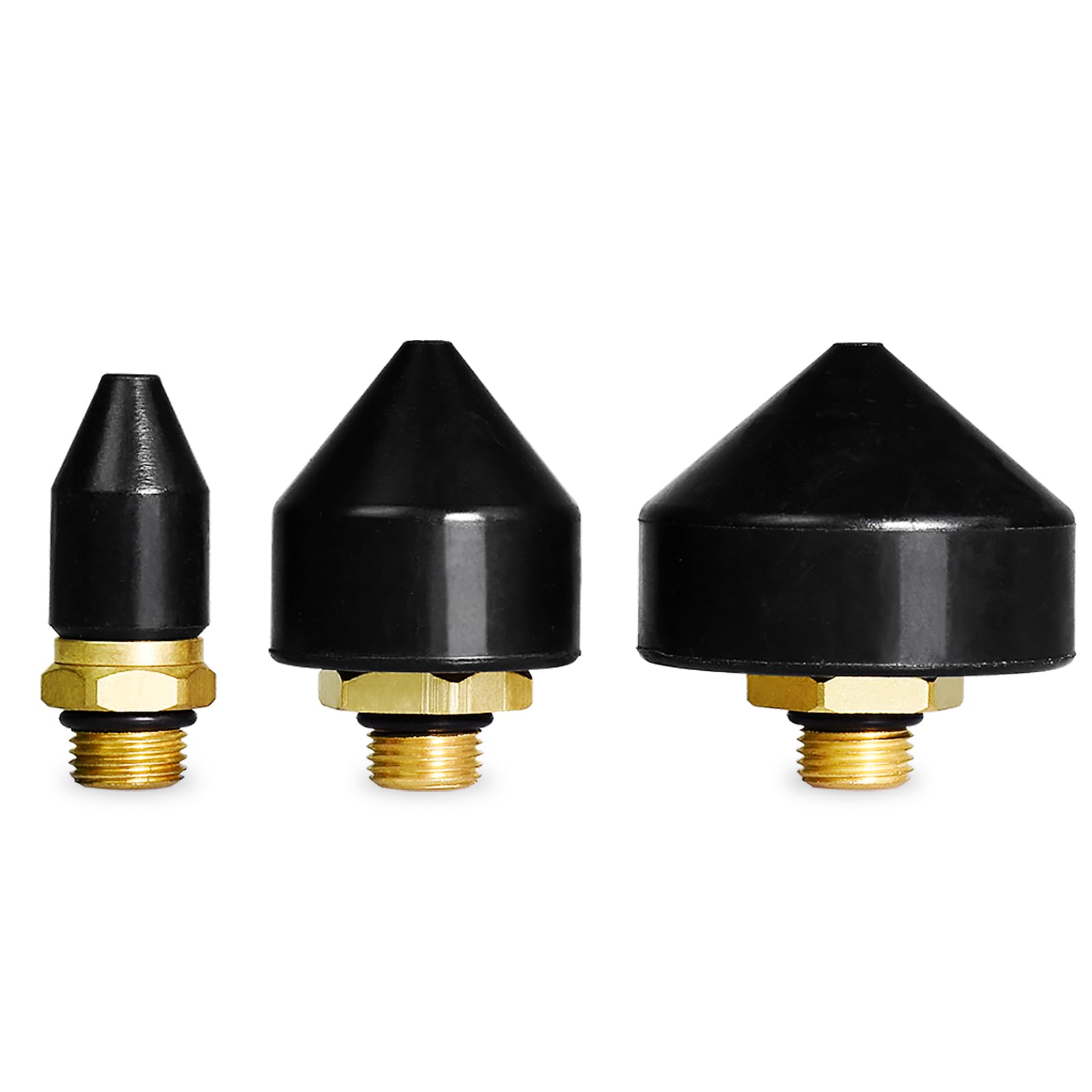 FIRSTINFO A1857A 3-Piece Rubber Tip 13 mm 25 mm 35 mm for FIRSTINFO 2-Way Air Duster Blow Gun