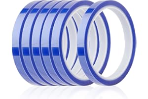 PYD Life Sublimation Heat Crafts Tape 0.4 Inch x 108 Ft - Blue Thermal Heat Resistant Tape