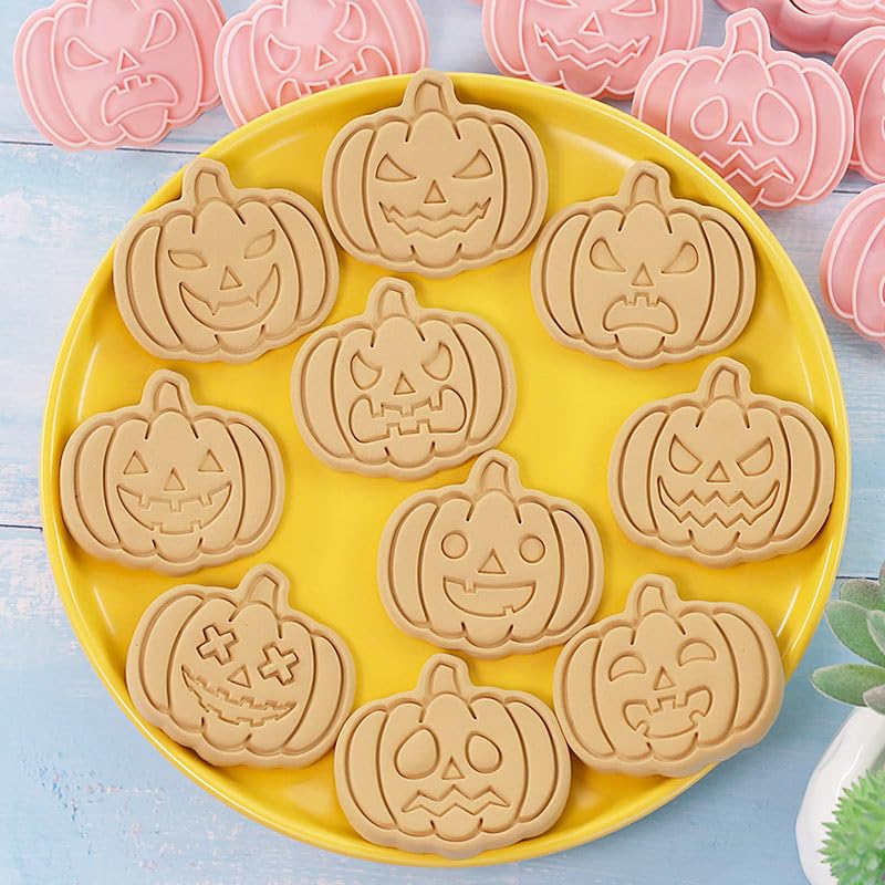 10 Piece Mini Halloween Cookie Cutters, 3d Raised Design Gingerbread