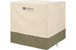 COSFLY Air Conditioner Cover for Outside Units-Durable AC Cover Water Resistant Fabric Windproof Design -Square Fits up to 36 x 36 x 39 inches
