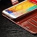 Note 3 Case, Galaxy Note 3 Case, Joopapa Galaxy Note 3 Luxury Fashion Pu Leather Magnet Wallet Flip Case Cover with Built-in Credit Card/ID Card Slots for Samsung Galaxy Note 3 N9000 (Brown)