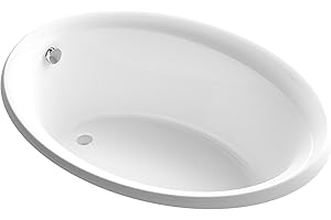 STERLING, A KOHLER COMPANY KOHLER 71331100-0 Lawson 60 inch x 42 inch Oval Bath In White