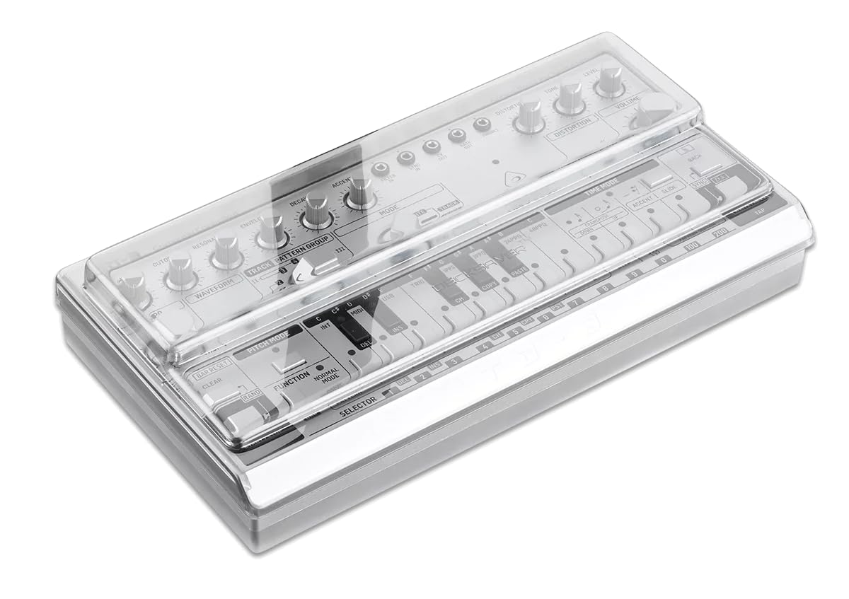 Decksaver Cover for Behringer TD-3 - Super-Durable Polycarbonate Protective lid in Smoked Clear Colour, Made in The UK - The Producers' Choice for Unbeatable Protection