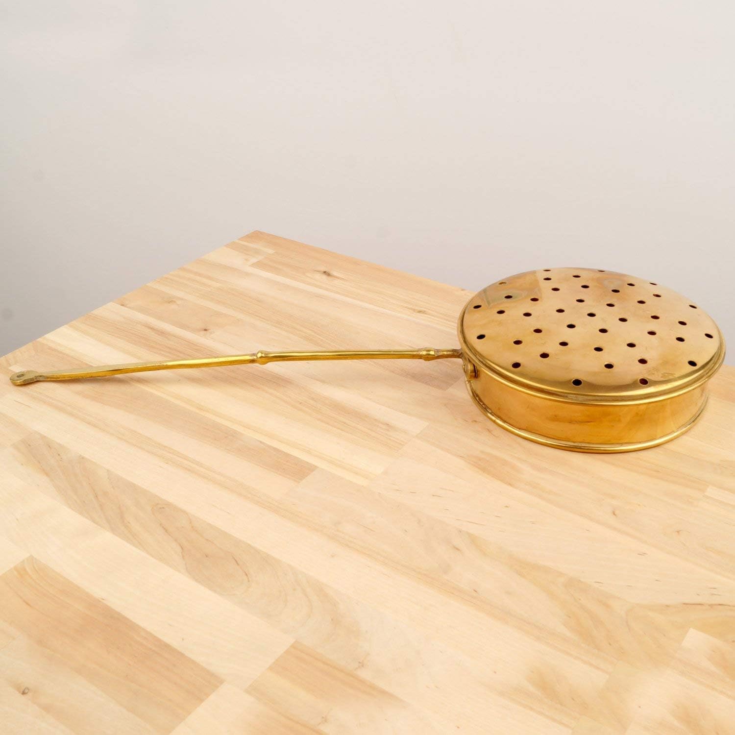 Bed Warmer Warming Pan Vintage Brass Home & Kitchen