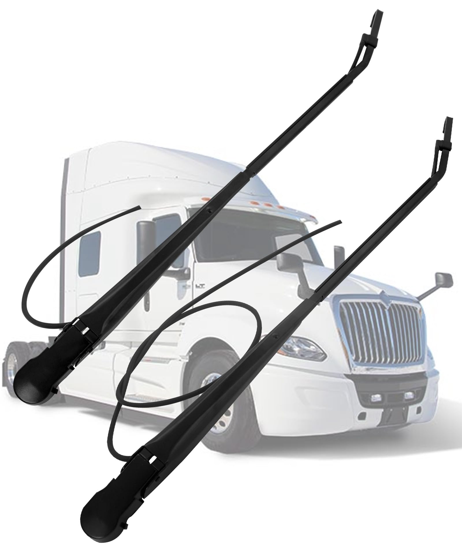 Photo 1 of 1 Pair Front Windshield Wiper Arm Replacement Kit Compatible with IC Corporation International, Replace 42819 42820 3535050C1 3535049C2 3535050C3 HLK7054 (Left and Right)