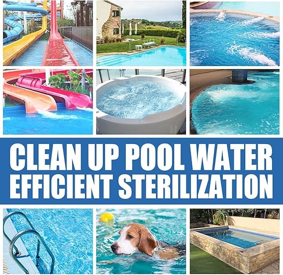 300g Swimming Pool Chlorine Dispenser Cleaning Kit with 300g Purifier Tablets - Pool Cleaning Float for Clear and Clean Water