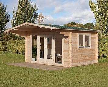 Forest Garden Abberley Log Cabin 4 0m X 3 0m Amazon Co Uk Garden