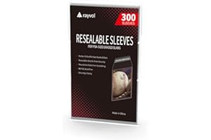 Rayvol Resealable Graded Card Sleeves for PSA-Sized Slabs, Exact Fit Sleeves Compatibile with PSA, CSG, CGC, FGS, FCG and Similar Sized Slabs(300pcs)