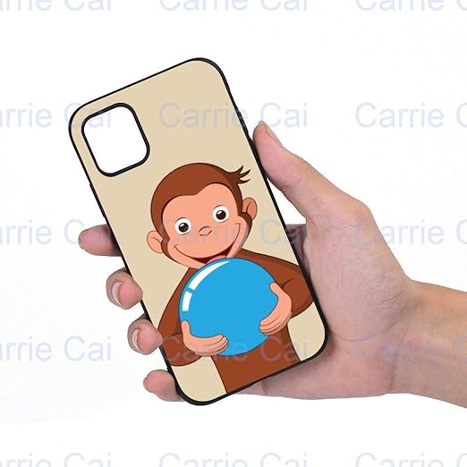 Amazon おさるのジョージiphone11保護カバーtpu耐衝撃保護 耐スクラッチ 耐指紋 黄色に簡単ではない Iphone11携帯電話ケース黒と白の保護カバーに適しています ケース カバー 通販