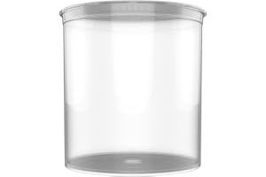 DRAGON CHEWER 90 Dram CR Plastic Packaging Pop Top Containers - Child Resistant Travel Holder Vial Bottles - 60 qty (Clear)
