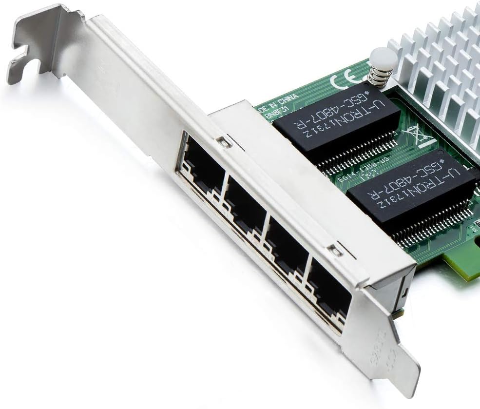 ipolex 1.25G Ethernet Network Card, 4x RJ45+ Port, 10GbE NIC Compare to Intel I350-T4 - Image 3