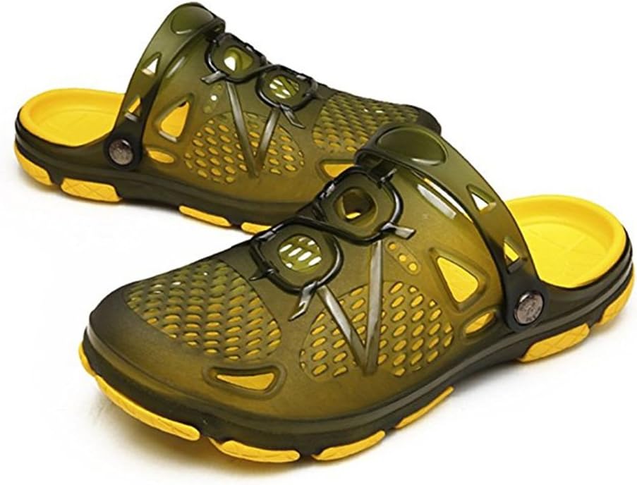 HCLKSTORE Garden Clogs Mens Clogs Outdoor Walking Sandals Breathable Sport Slides Summer Non Slip Pool Beach Shower Slippers Shoes