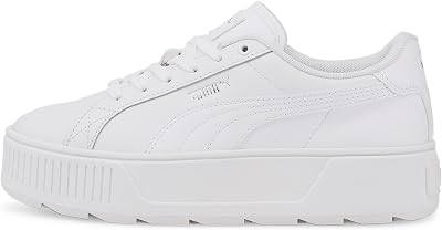 Women Karmen L Baskets, Puma White Puma White Puma Silver, 38 EU