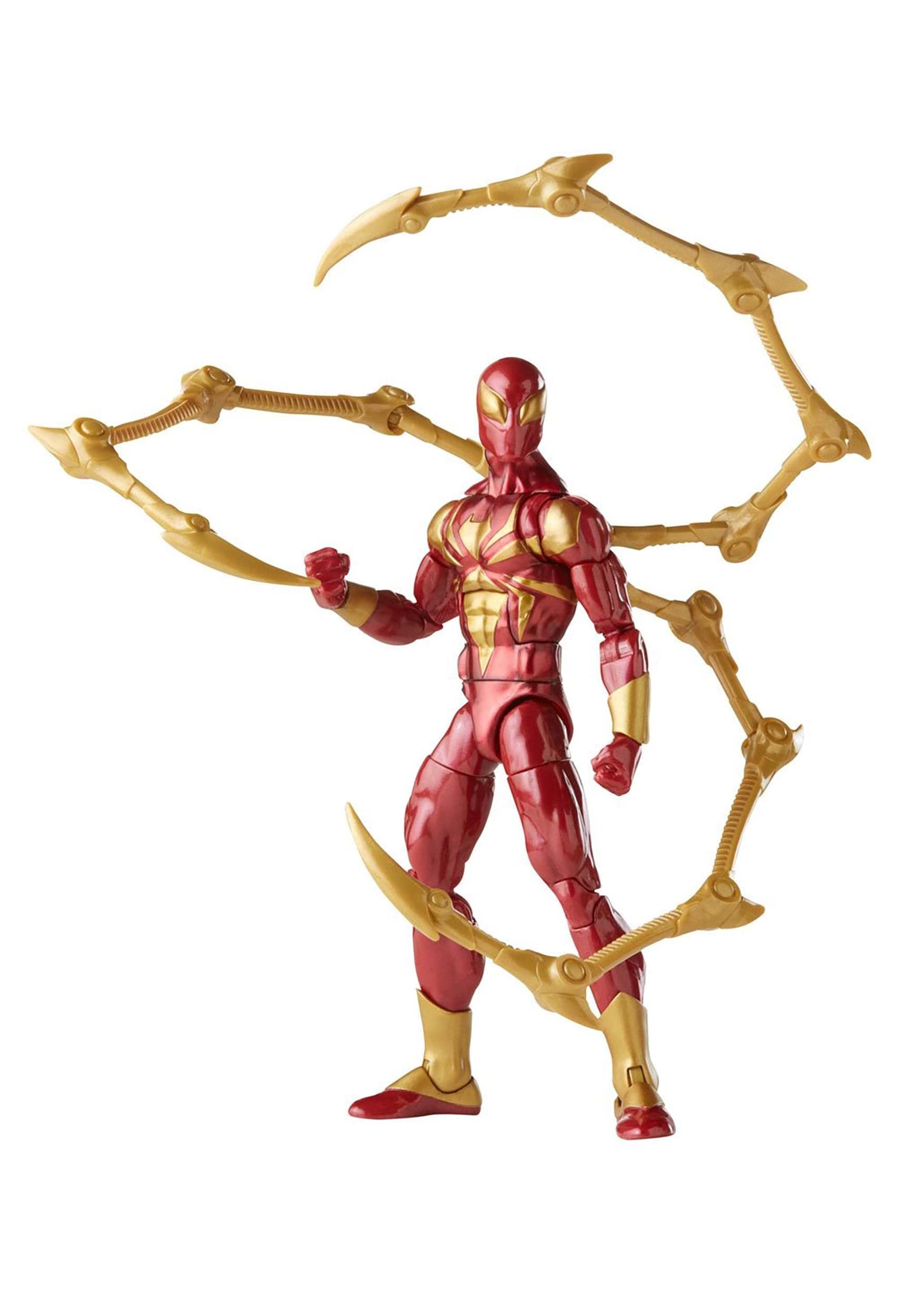 Photo 1 of Spider-Man Marvel Legends Series 6-inch Iron Spider Action Figure Toy, Includes 2 Accessories