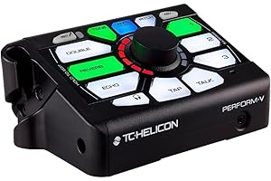 TC Helicon PERFORM-V Ultimate Mic Stand-Mount Vocal Processor for Quick and Easy Studio-Quality Sound with Expandable Effects