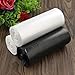 Nicesh 1.6 Gallon Small Trash Bags, Black, Clear and White, 75 Counts