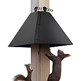 RELIY Metal Squirrel Baffle for 4x4 Post, 18 Inch Baffle for Bird Feeder, Outside Wooden Pole Mount Squirrel Guards for Bird Feeders to Deter Squirrels,Raccoons (2.5-4)