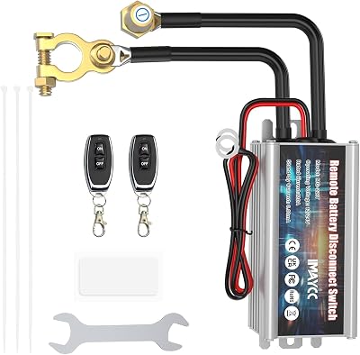 IMAYCC Wireless Kill Switch 12V 120A Car Battery Isolator Remote Cut Off