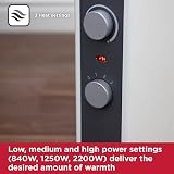 BLACK+DECKER 2.2KW Portable Convector Heater BXCV41001GB White view 3