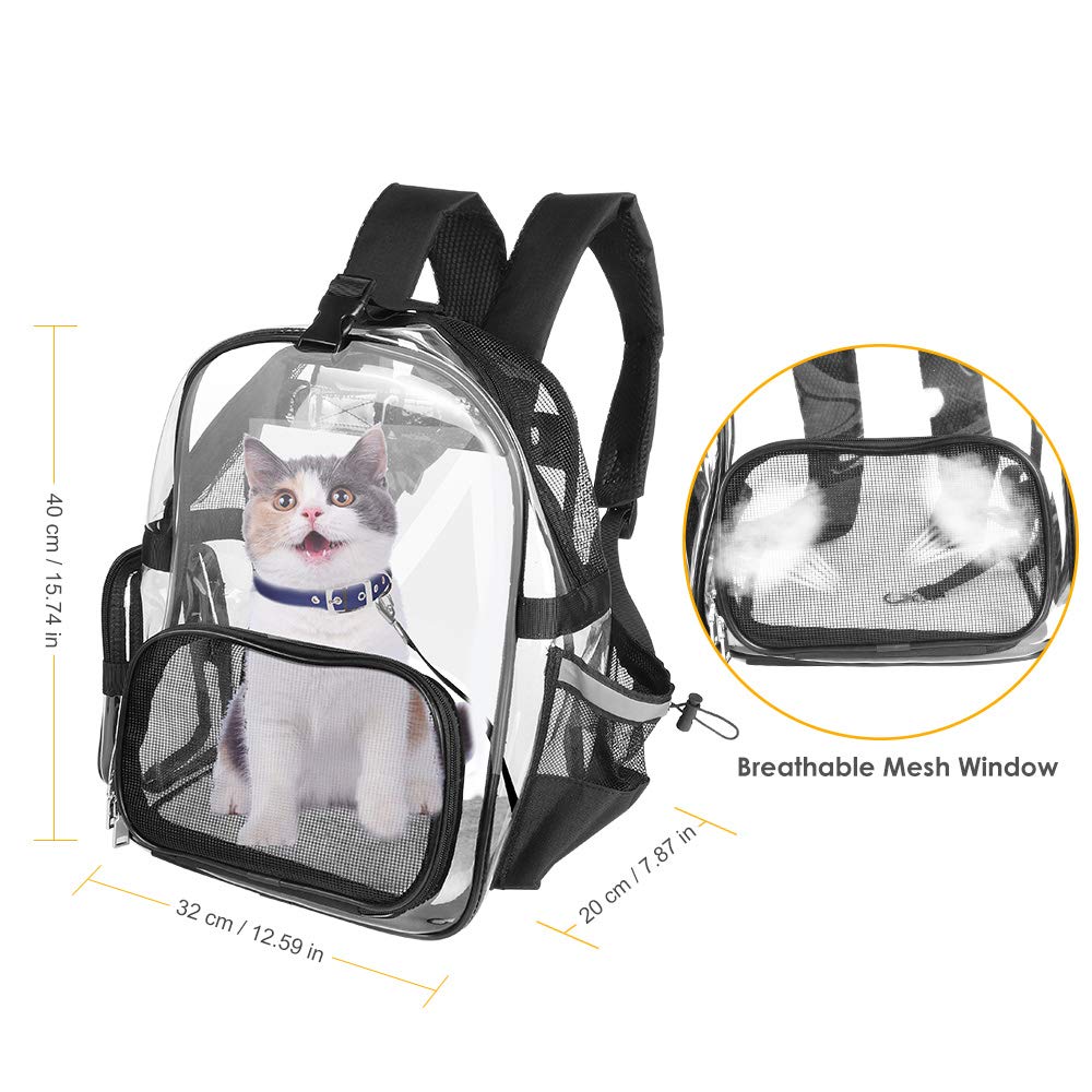 clear kitty backpack
