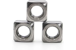 Hand Nut 10pcs/50pcs Stainless Steel Machine Square Screw Nuts 304 Square Nuts M3 M4 M5 M6 M8 M10 M12 (Size : M6-50pcs)
