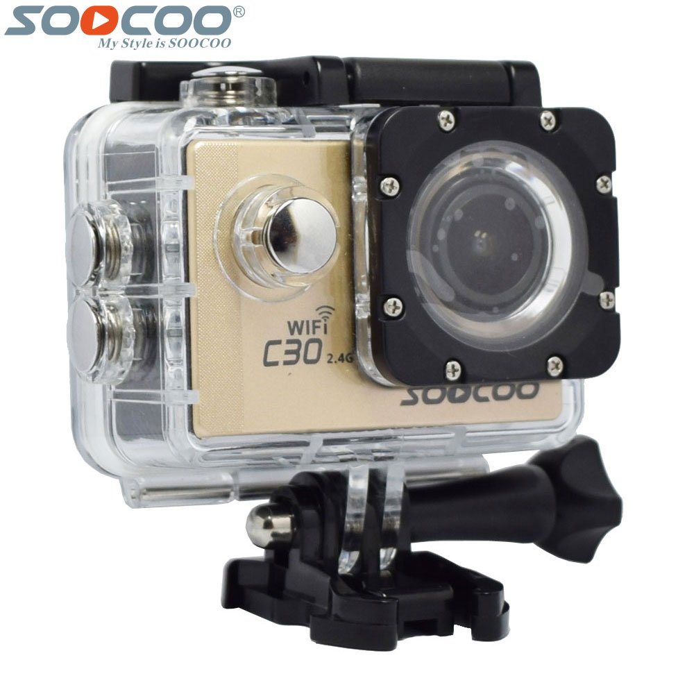 人気ショップが最安値挑戦 ウェアラブルカメラアクションカム B07d3lvw35 1バッテリー充電器 Gold 1pcs余分なバッテリー 2液晶画面 2 4gリモートコントロール 170度広角スポーツビデオカメラ自転車ヘルメットカムdv C30rアクションカメラ防水mp Wifiスポーツ