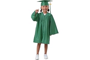 Grad HAGO Preschool & Kindergarten Graduation Cap and Gown, with Tassel 2024 Charm Sets