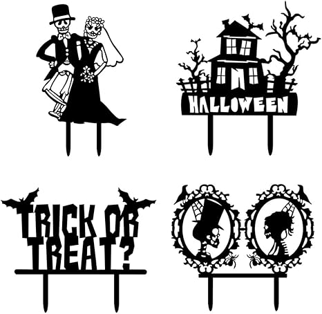 Halloween Cake Topper Kit, DesignerBox Pack of 4 Halloween Zombie Ghost