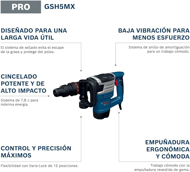 Martelo de demolição Bosch PRO SDS max GSH5MX
