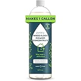 Puracy Wood Floor Cleaner Concentrate - pH Neutral Plant-Powered Hardwood Floor Cleaner - Residue-Free Non-Sticky Cleaning Solution As Seen on TikTok (Blue Sage & Driftwood, 16 fl oz)