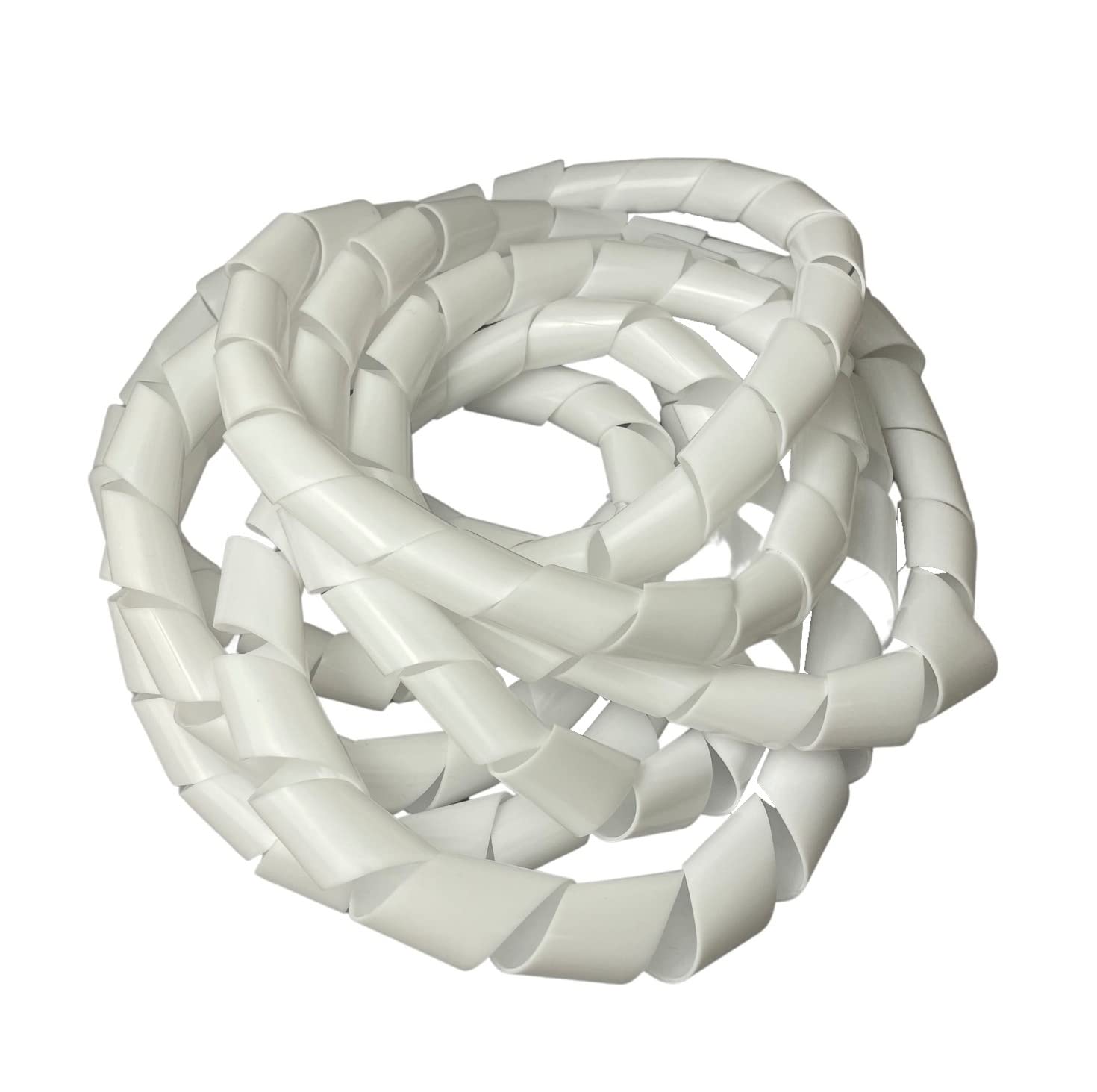 On1shelf® Cable Tidy Spiral Wrap, White- 19mm (5m)