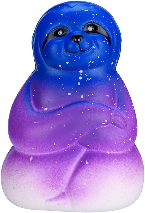NEWLUK Slow Rising Toy,2020 Cartoon Starry Cute Sloth PU Decoration Squishies Favors Toys for Kids Boy Girl Toys Lovely Stress Relief Toy