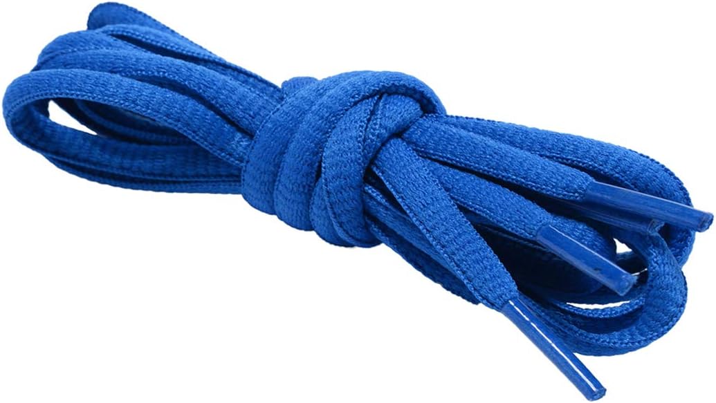 CurtualOval Shoelaces Half Round 1/4" Shoe Laces for Athletic Shoelaces [2 Pairs] 8 Colors 8 Different Lengths