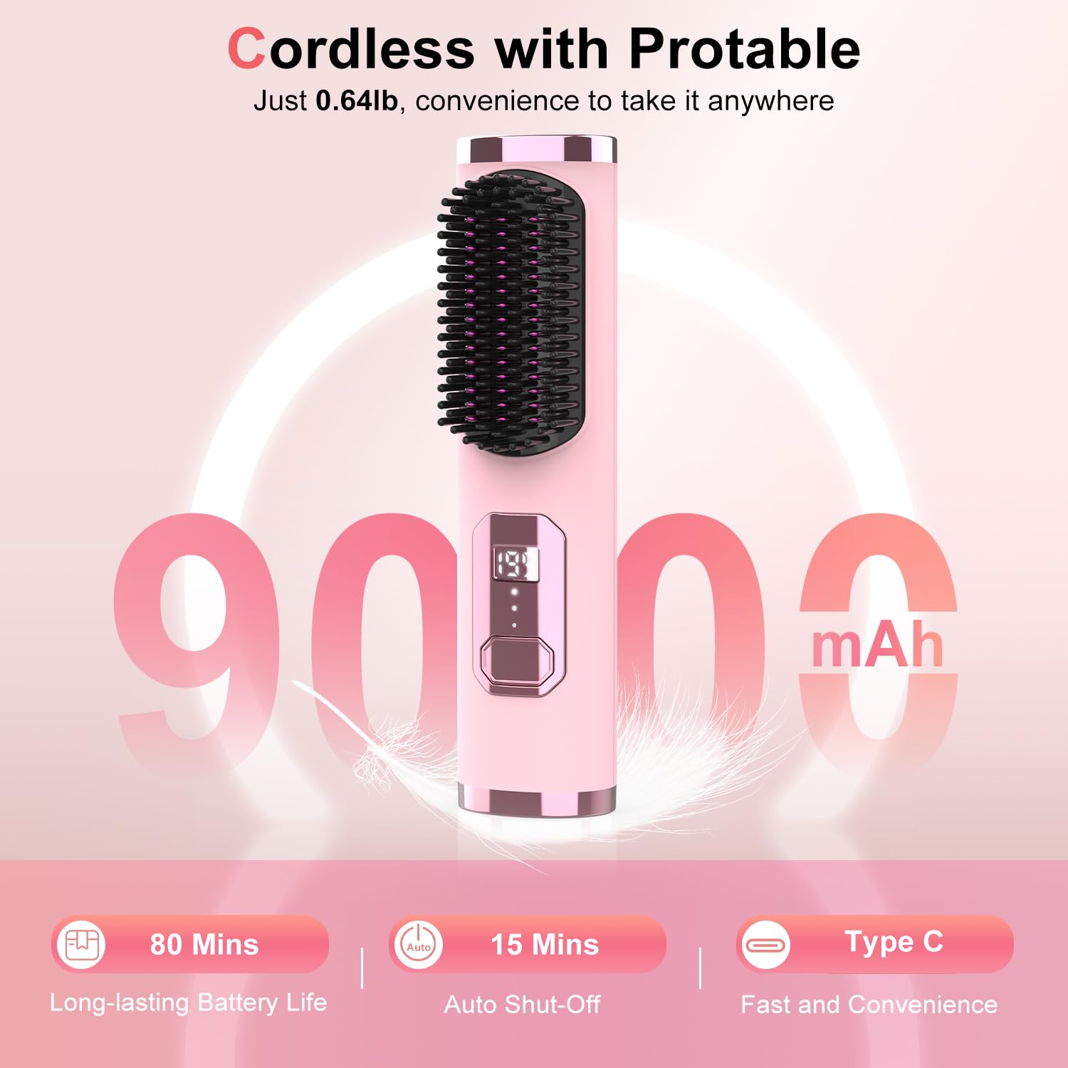 Photo 1 of Cordless Hair Straightener Brush