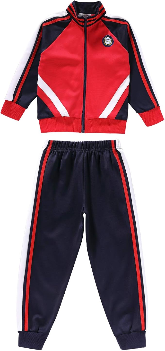 Yeahdor Kinder Jogginganzug Set – Kapuzenpullover + Lange Hose – Aus Polyester/Spandex – Für Sport & Alltag