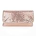 Women's Bling Clutch Handbag Aluminum Metal Mesh Evening Bag Cocktail Party Wedding