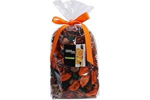 Pretysnow Fall Potpourri Bags, Oranges Scented Dried Flowers, Autumn Potpourri Bowl Vase Filler Decorative, Citrus Fragrance for Bathroom, Home Decor Fragrance Sachet Petal (Orange)