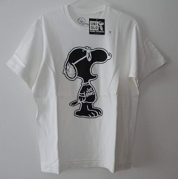 Amazon カウズ ユニクロ スヌーピー コラボ Tシャツ Kaws Peanuts Snoopy ピーナッツ ホワイト 白 Tシャツ カットソー 通販