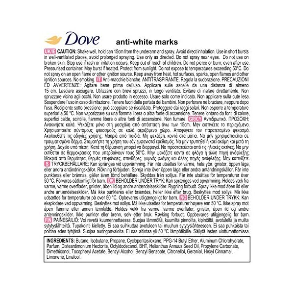 Dove Invisible Care Anti Perspirant Deodorant Spray For Women, Long Lasting Protection, Leaving No Marks, For A Clean…