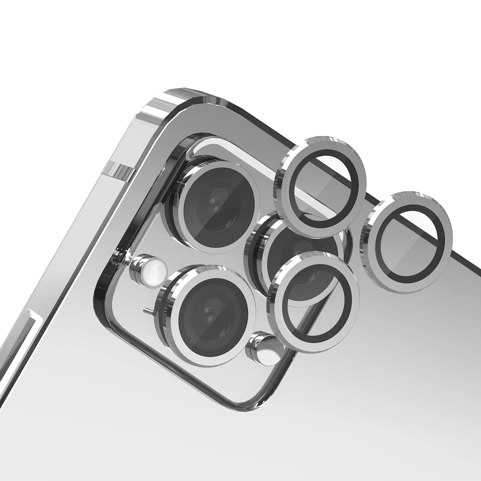 Traboto Camera Lens Protector for iphone 12 pro （6.1 inch,Premium HD Tempered Glass Aluminum Alloy Lens Screen Stiker Cover Film，Camera Lens Cover Full Scratch Protection