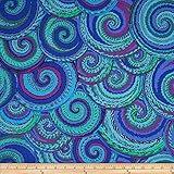 Kaffe Fassett Collective Curly Baskets Cobalt Fabric By The Yard
